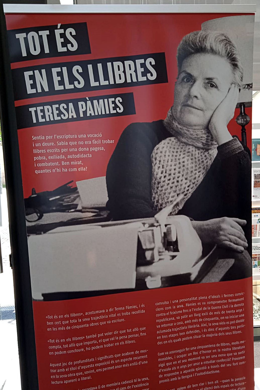 “Tot és en els llibres” Homenatge a Teresa Pàmies